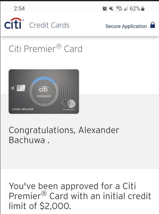 a screenshot of a credit card