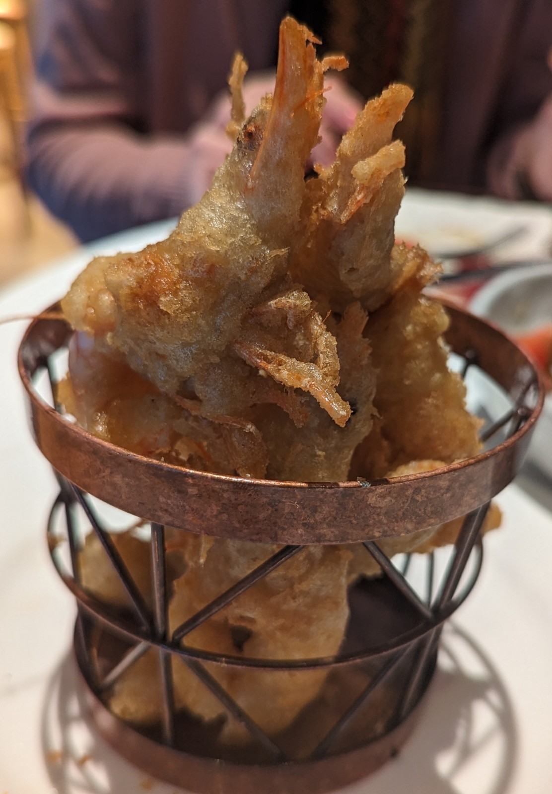 a basket of fried shrimp