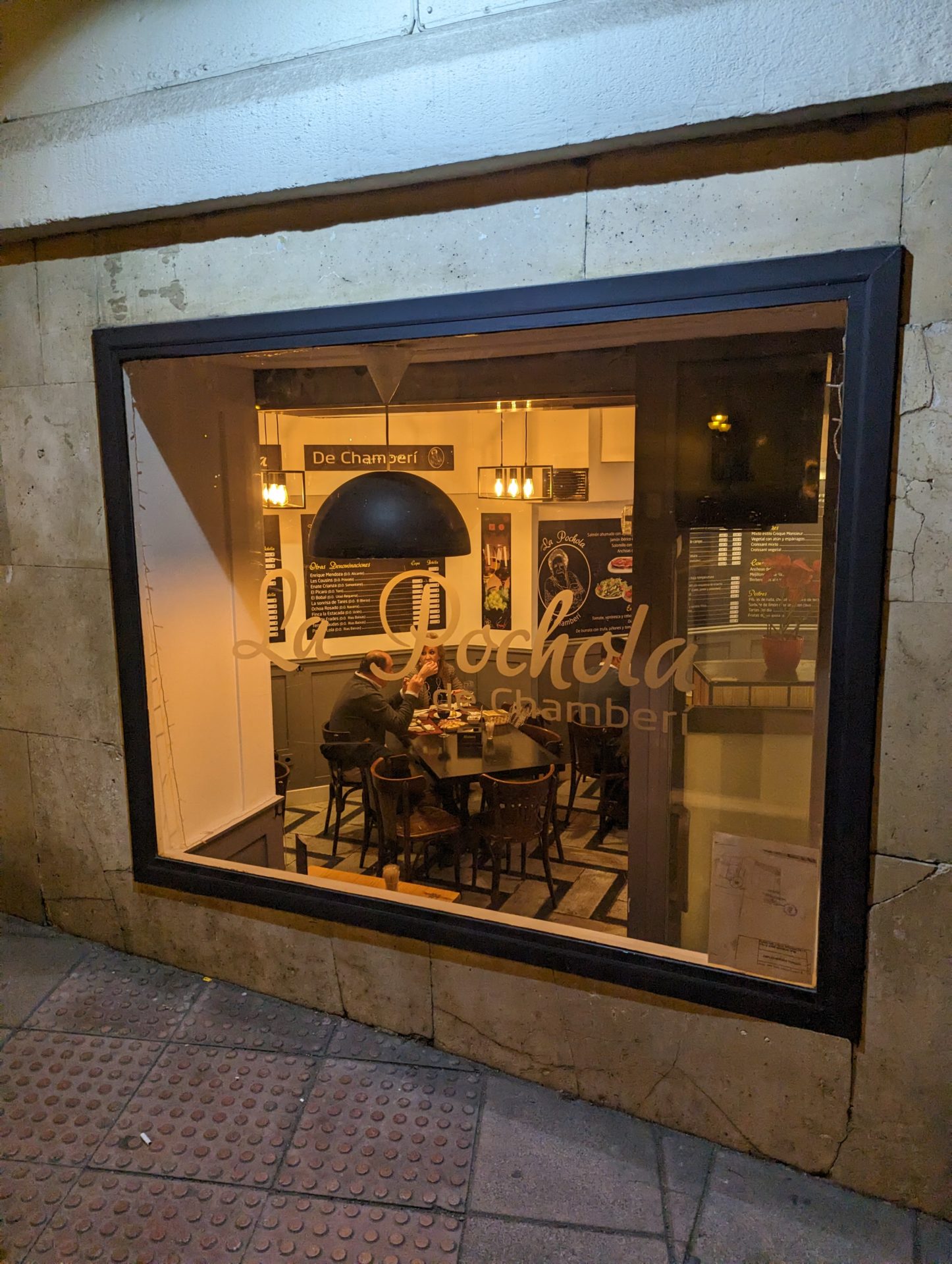 a window of a restaurant