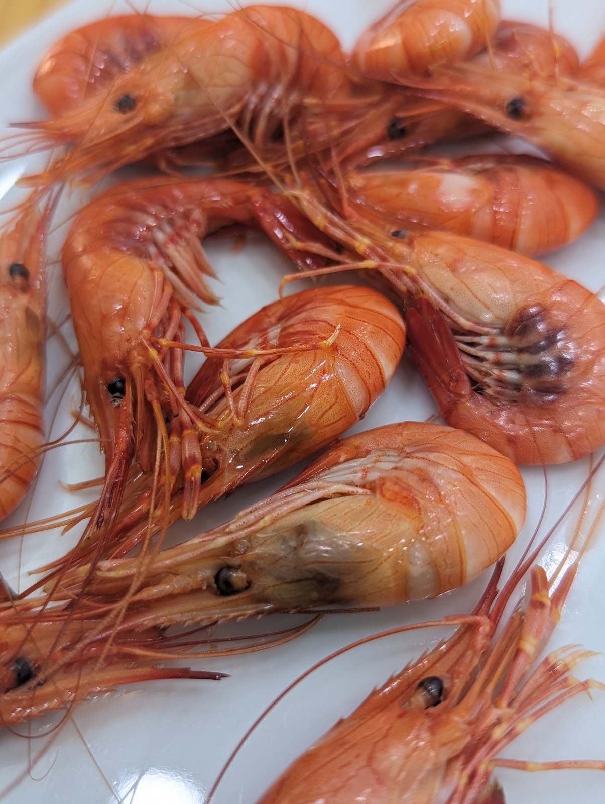 a pile of shrimp on a plate