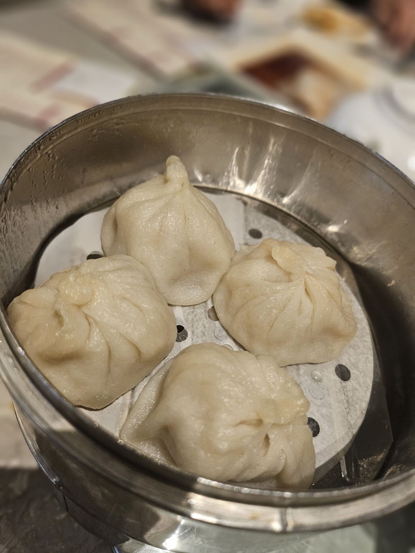 dumplings in a steamer