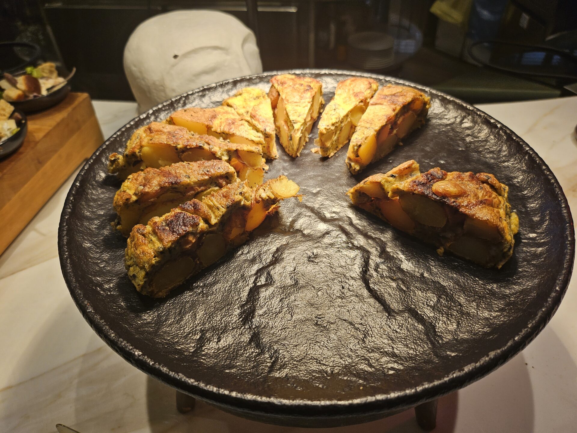 a plate of food on a table