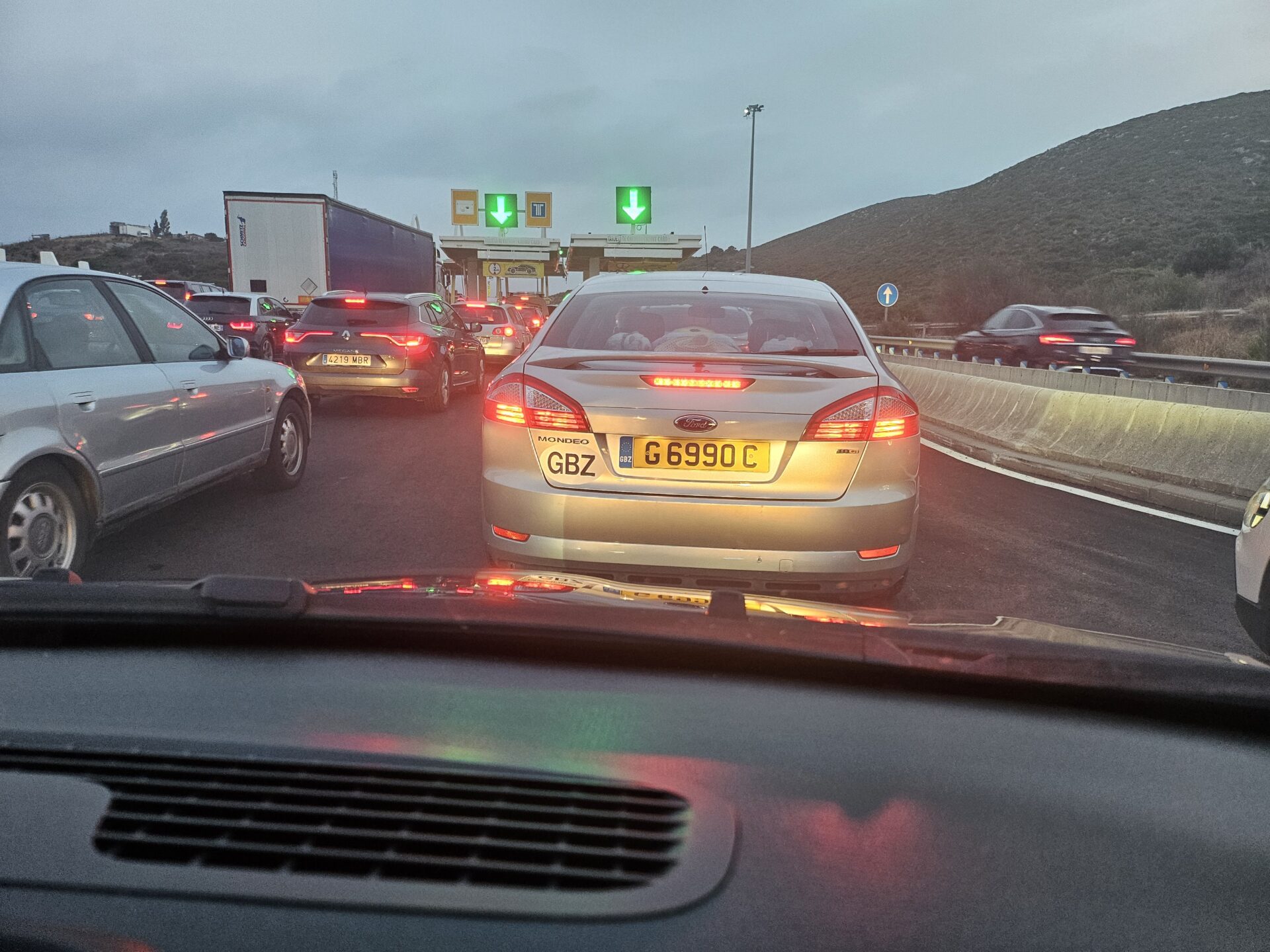 a car on the road