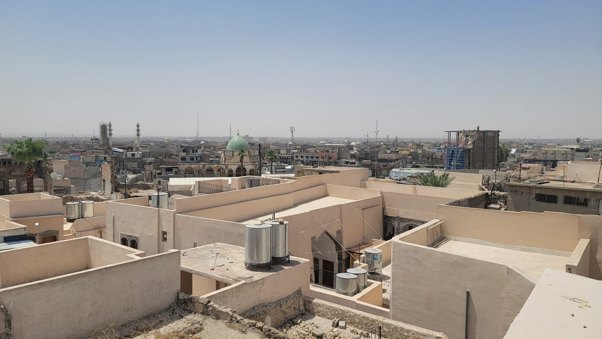 a rooftop view of a city