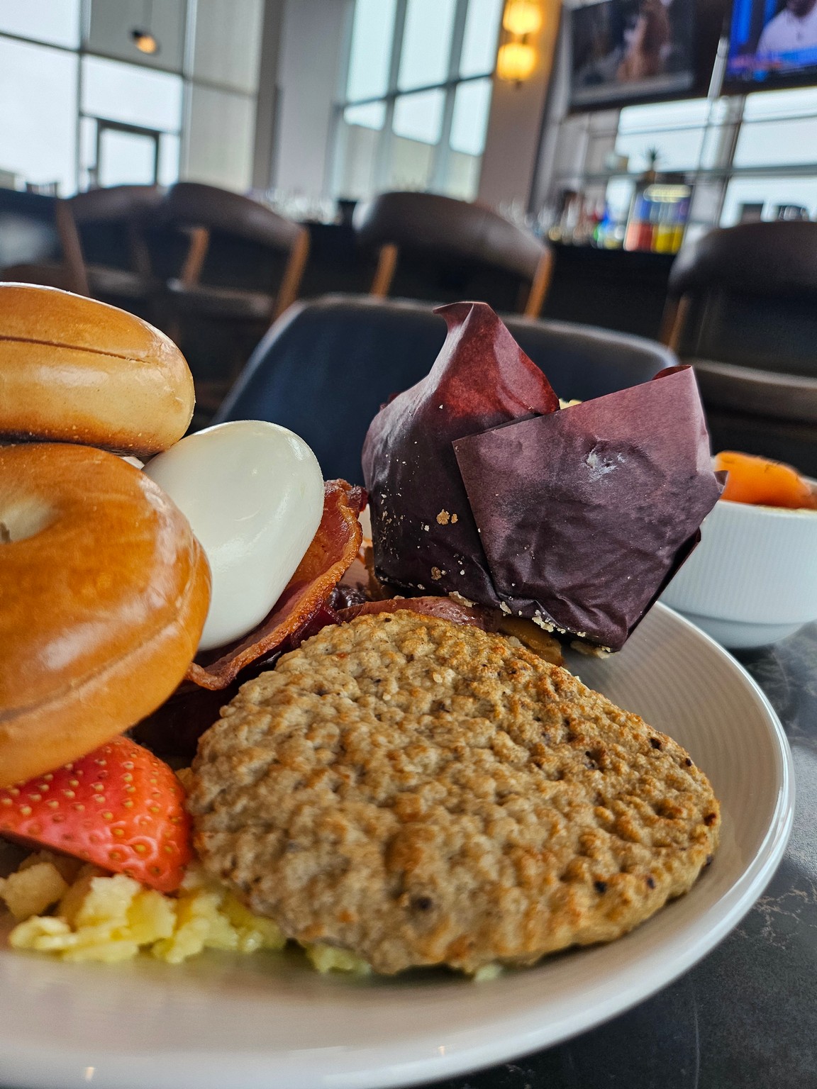 a plate of food on a table