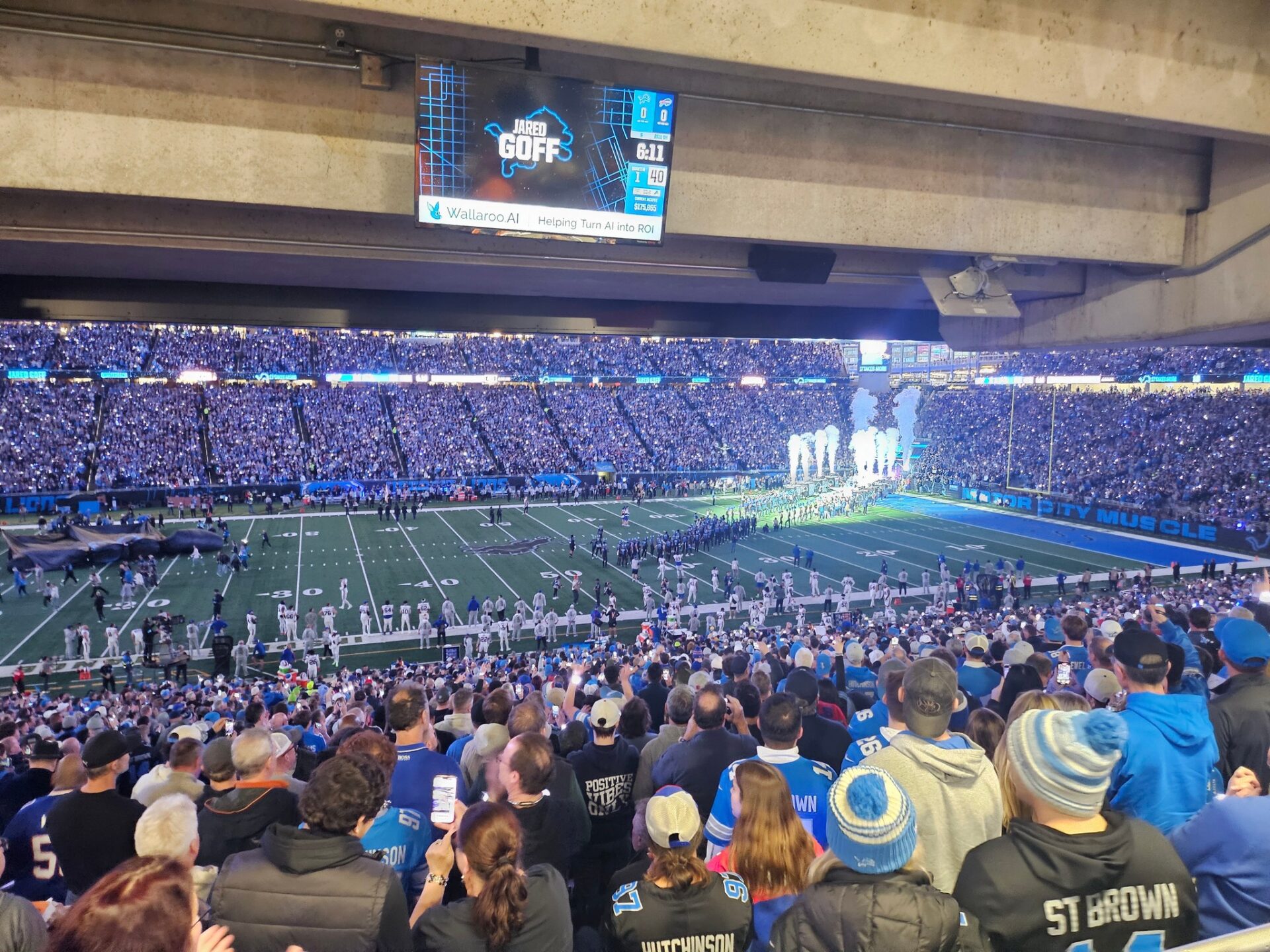 a crowd of people in a stadium