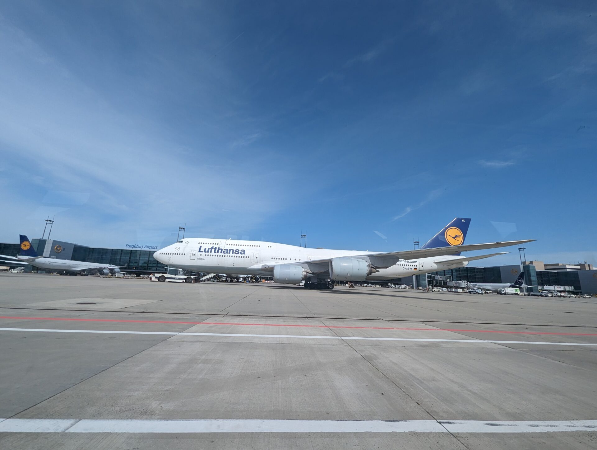 a large airplane on a runway