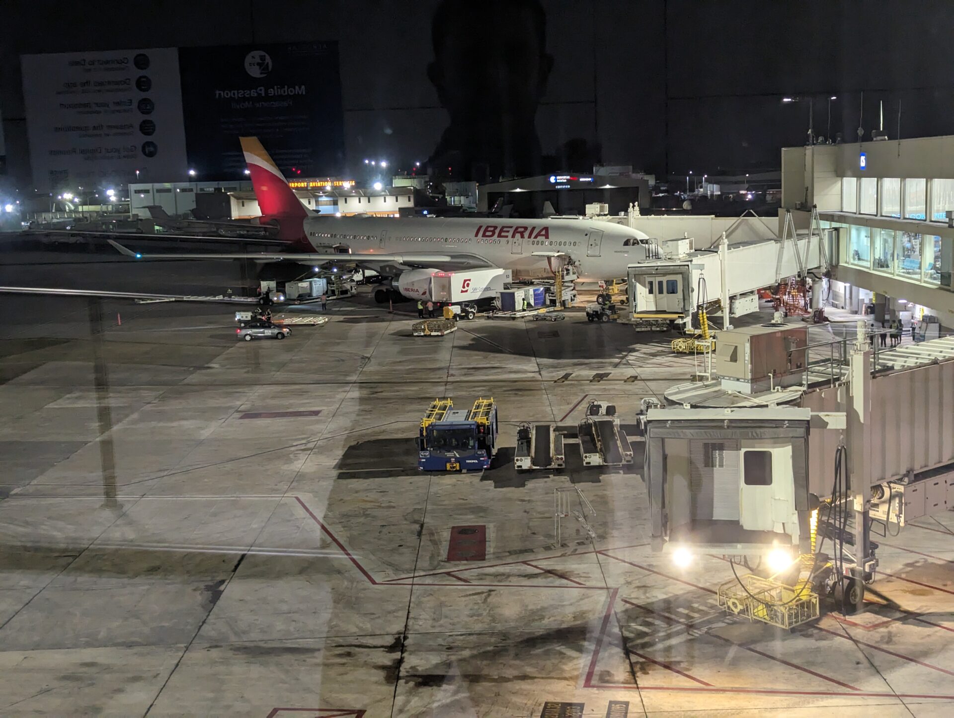 an airplane at an airport