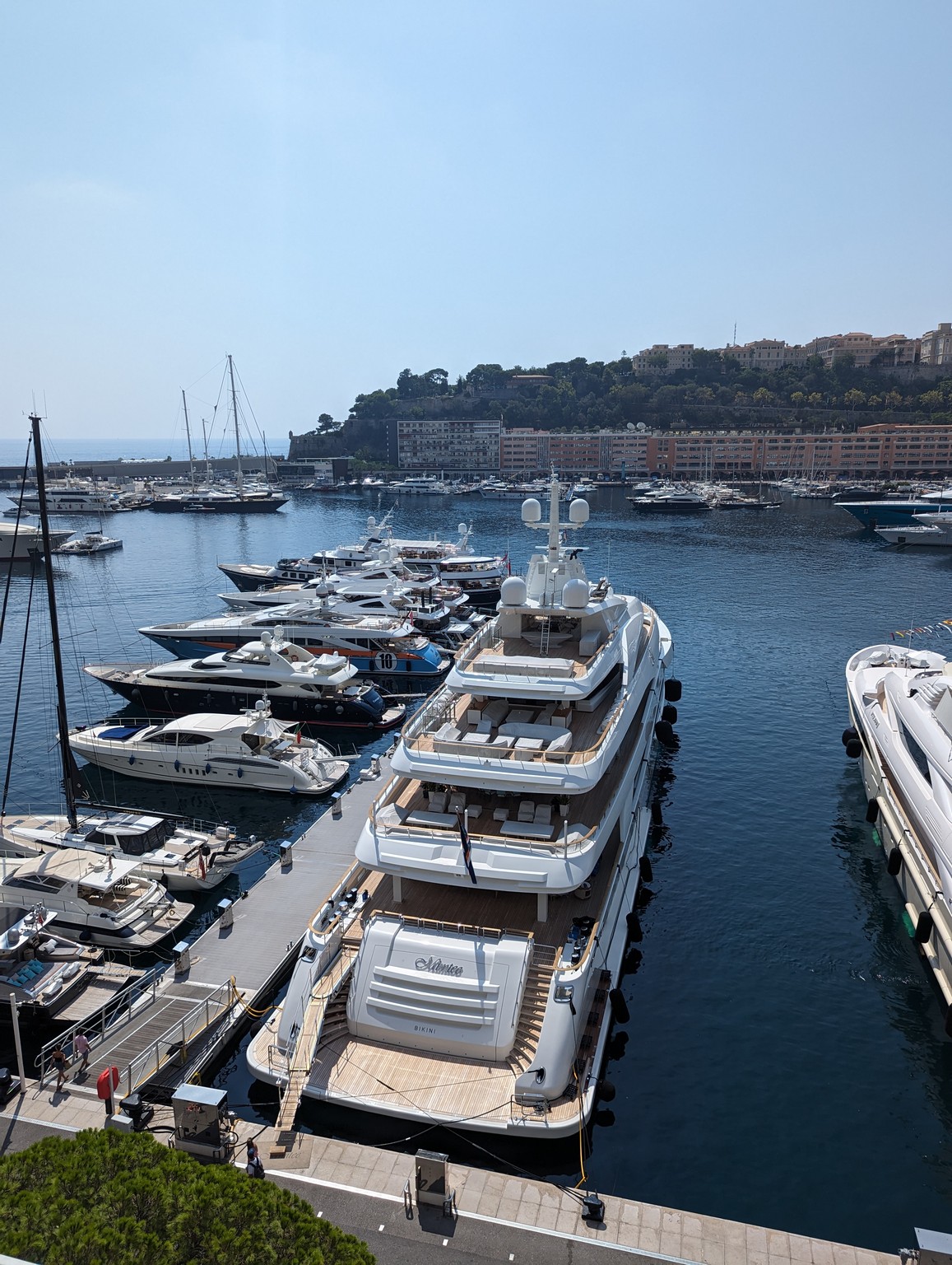 a group of boats in a harbor