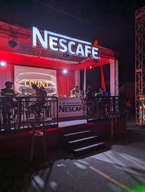 a group of people sitting at a table