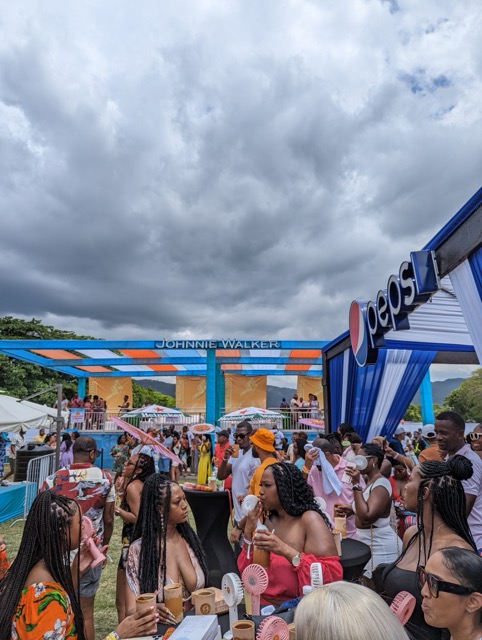 a group of people at a festival