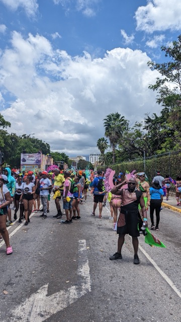 a group of people in a parade
