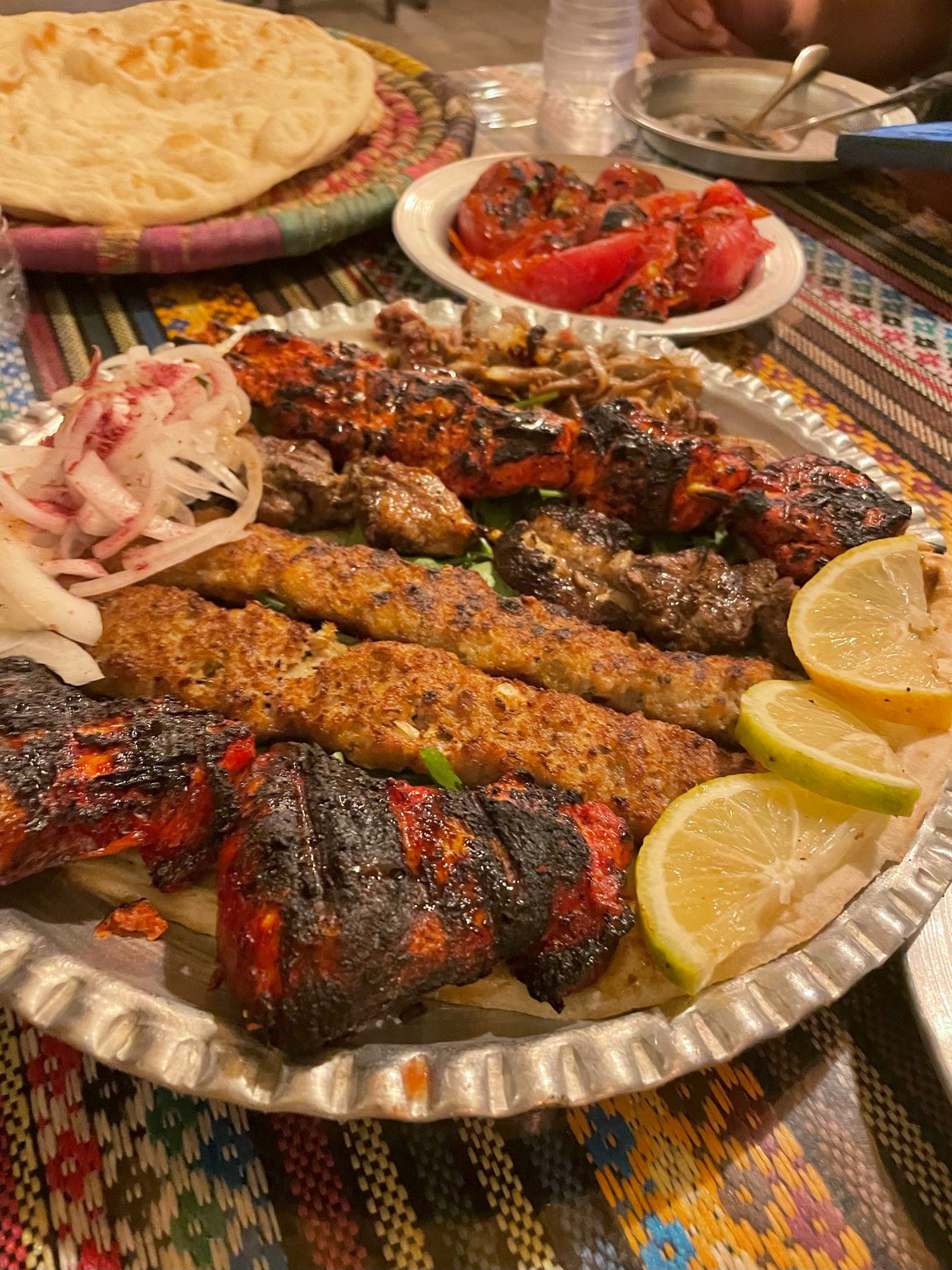 a plate of food on a table