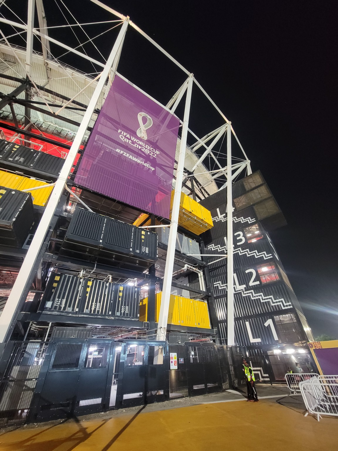 a building with a sign on the side