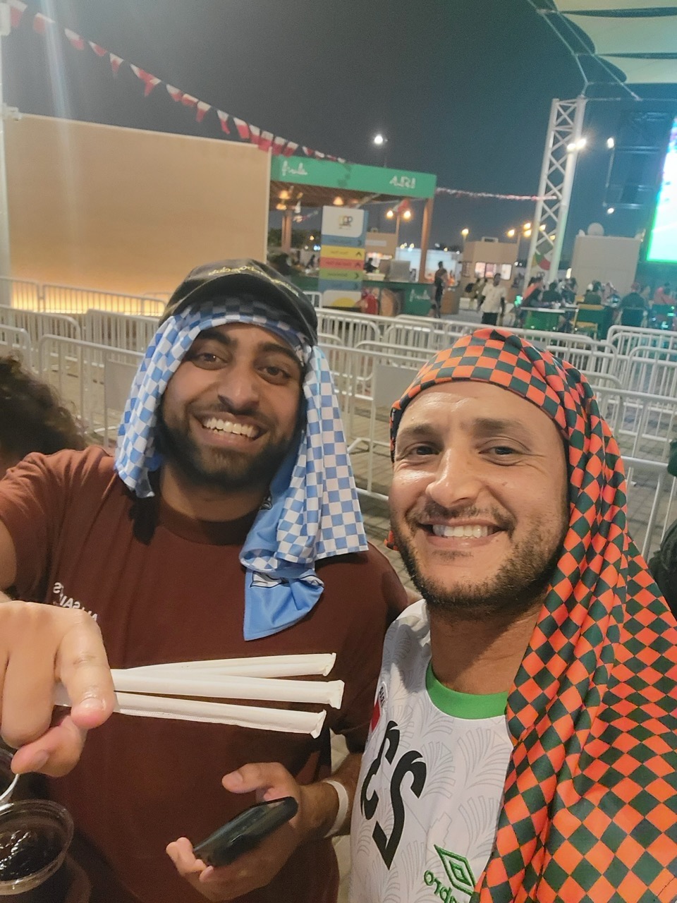 two men taking a selfie