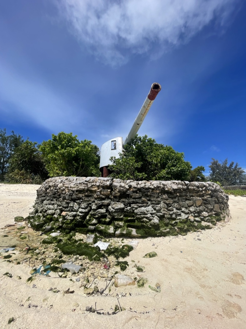 a cannon in a stone ring