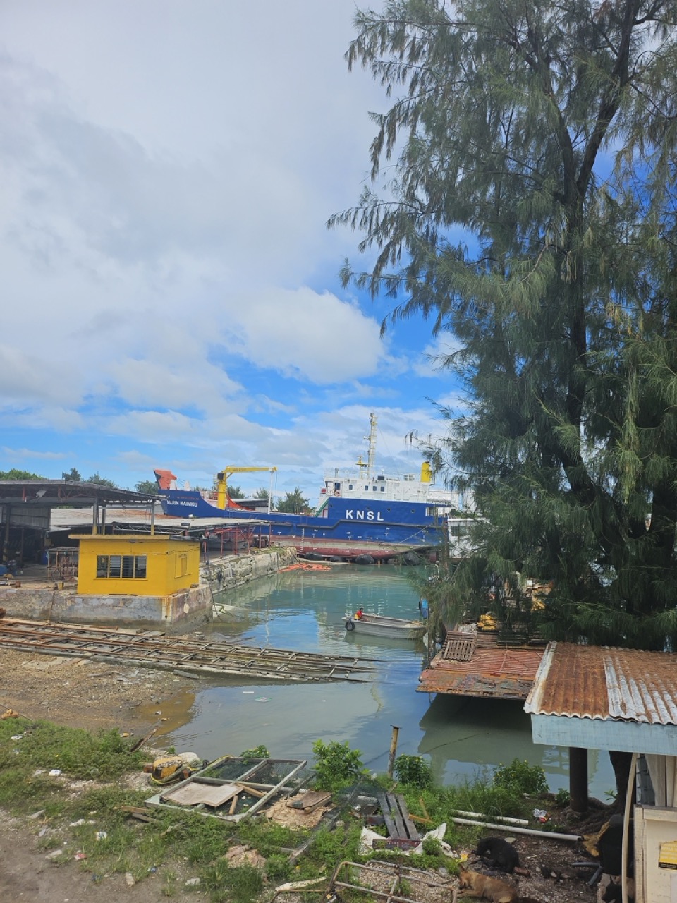 a boat in a body of water