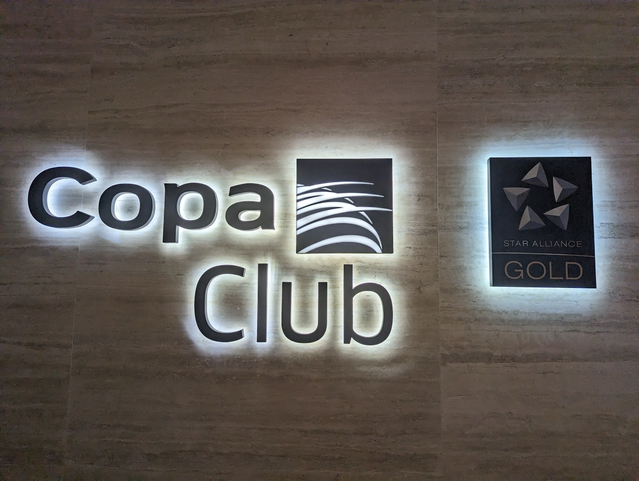 a sign with lights on it