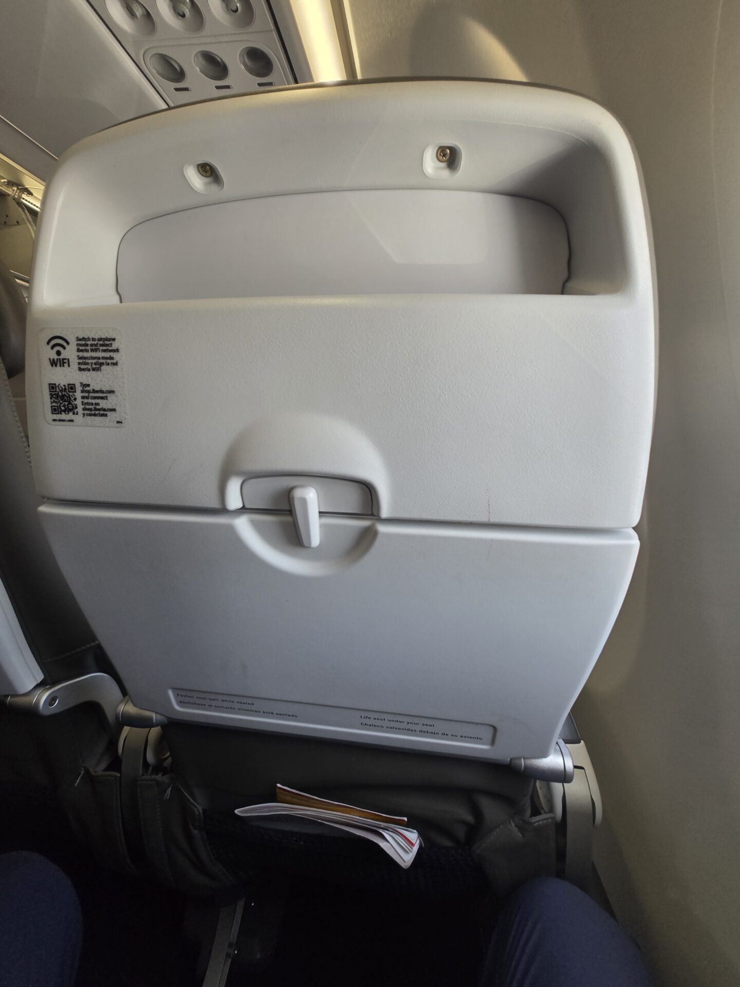 a white object on the plane