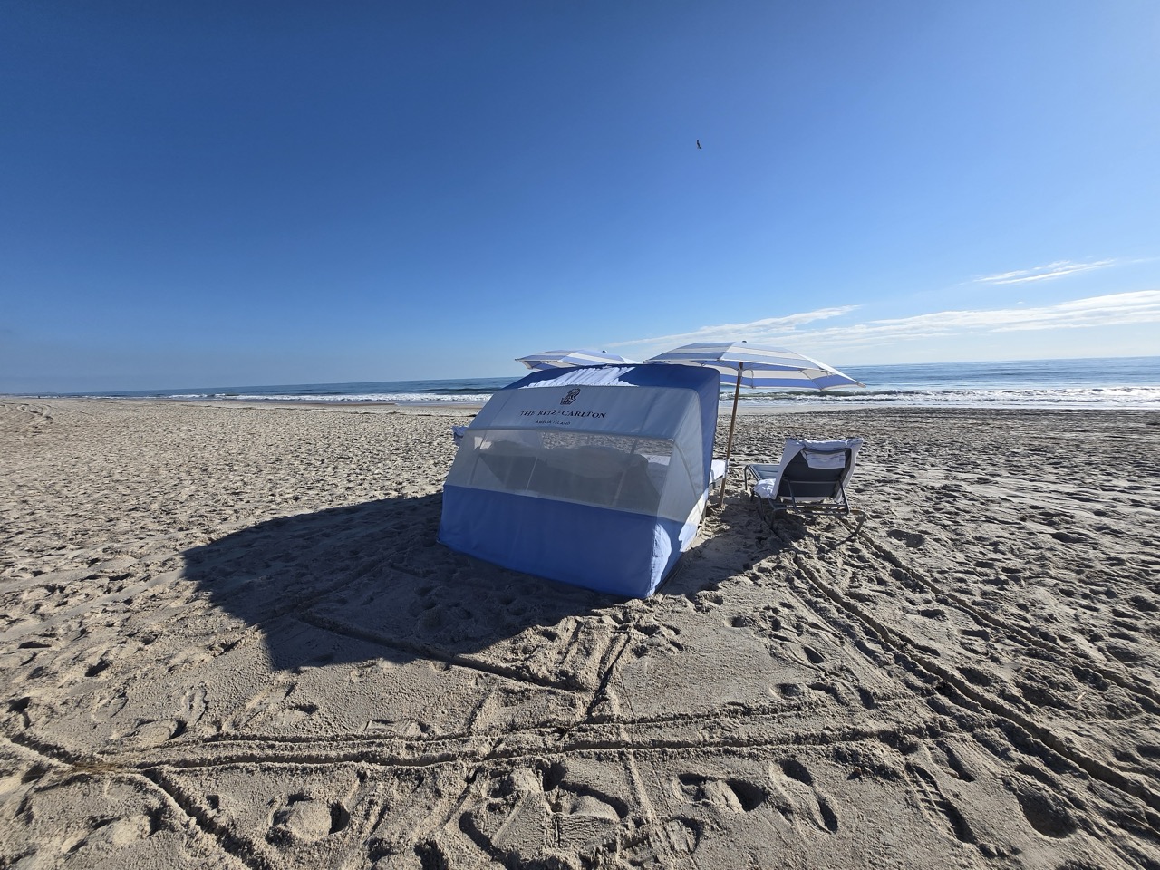 a tent on a beach
