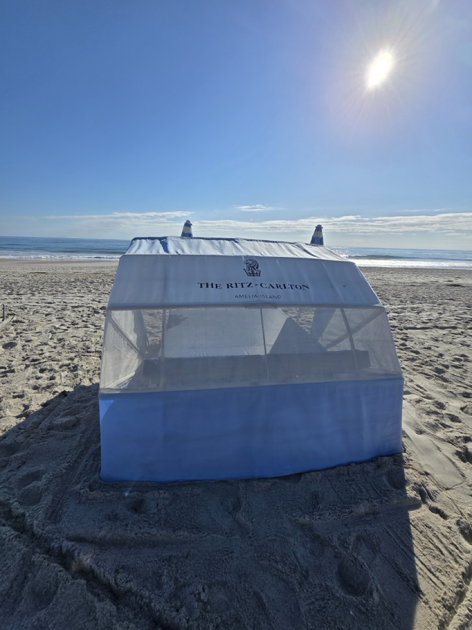 a tent on a beach